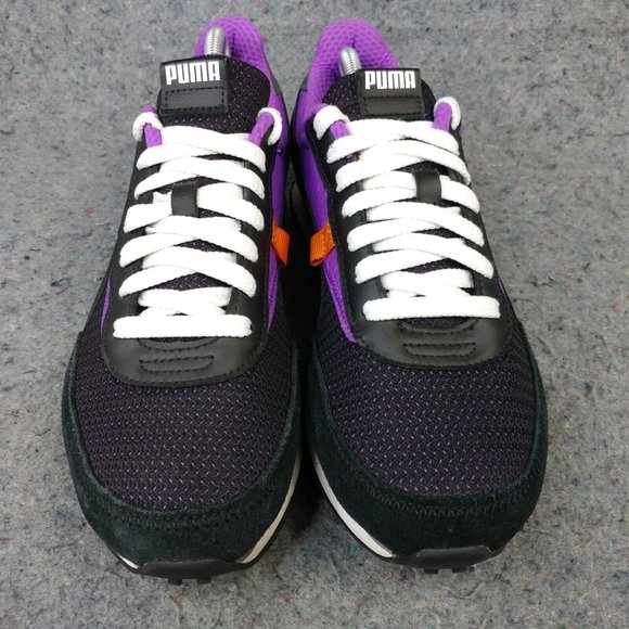 Puma Future Rider Mens 11 Shoes Athletic Sneakers Low Top Black Purple 382068-01 - Picture 4 of 10